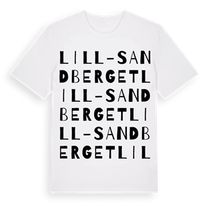 Lill-Sandberget ordlek t-shirt – ekologisk bomull t-shirt från Pinshirt