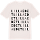 Vintage White t-shirt med Lilla Edet ordlek t-shirt