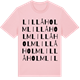 Pink Cotton t-shirt med Lillåholm ordlek t-shirt