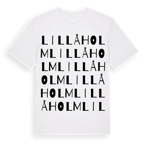 Lillåholm ordlek t-shirt – ekologisk bomull t-shirt från Pinshirt
