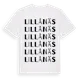 White t-shirt med Lillånäs ordlek t-shirt