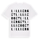 Lillberget ordlek t-shirt