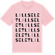 Pink Cotton t-shirt med Lillselet ordlek t-shirt