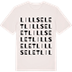 Vintage White t-shirt med Lillselet ordlek t-shirt