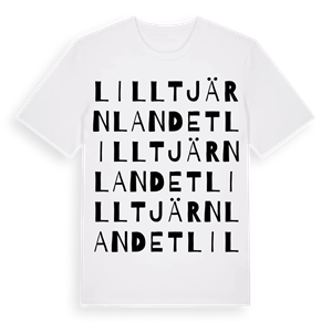 Lilltjärnlandet ordlek t-shirt – ekologisk bomull t-shirt från Pinshirt