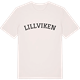 Vintage White t-shirt med Lillviken böjd t-shirt