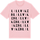 Pink Cotton t-shirt med Lillviken ordlek t-shirt