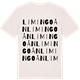 Vintage White t-shirt med Limingoån ordlek t-shirt