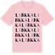 Pink Cotton t-shirt med Linkka ordlek t-shirt