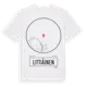 White t-shirt med Littiäinen t-shirt