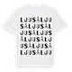 White t-shirt med Ljuså ordlek t-shirt