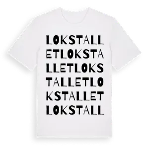 Lokstallet ordlek t-shirt – ekologisk bomull t-shirt från Pinshirt