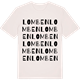Vintage White t-shirt med Lomben ordlek t-shirt