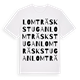 White t-shirt med Lomträskstugan ordlek t-shirt