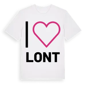 Jag älskar Lont t-shirt stort tryck – ekologisk bomull t-shirt från Pinshirt