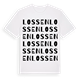 White t-shirt med Lossen ordlek t-shirt