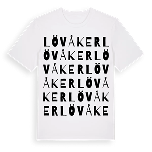 Lövåker ordlek t-shirt – ekologisk bomull t-shirt från Pinshirt