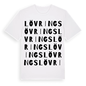 Lövrings ordlek t-shirt – ekologisk bomull t-shirt från Pinshirt