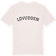 Vintage White t-shirt med Lövudden böjd t-shirt