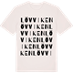 Vintage White t-shirt med Lövviken ordlek t-shirt