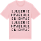 Pink Cotton t-shirt med Lullegiehtje ordlek t-shirt