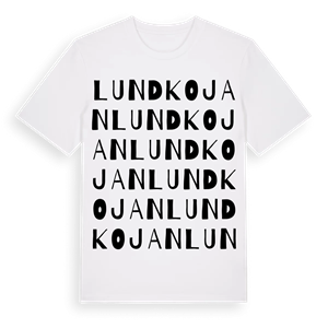 Lundkojan ordlek t-shirt – ekologisk bomull t-shirt från Pinshirt
