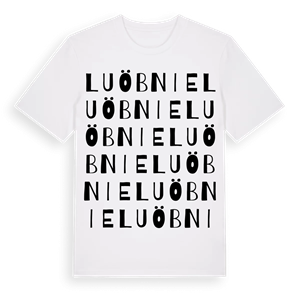Luöbnie ordlek t-shirt – ekologisk bomull t-shirt från Pinshirt
