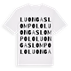 Luongaslompolo ordlek t-shirt