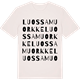 Vintage White t-shirt med Luossamuorkke ordlek t-shirt
