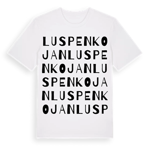 Luspenkojan ordlek t-shirt – ekologisk bomull t-shirt från Pinshirt
