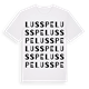 White t-shirt med Lusspe ordlek t-shirt