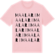 Pink Cotton t-shirt med Maalari ordlek t-shirt