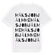 Máksjonjálmme ordlek t-shirt