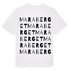 Maraberget ordlek t-shirt – ekologisk bomull t-shirt från Pinshirt