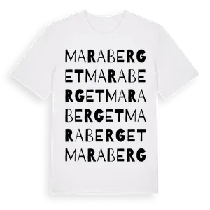 Maraberget ordlek t-shirt – ekologisk bomull t-shirt från Pinshirt