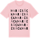 Pink Cotton t-shirt med Mariebäck ordlek t-shirt