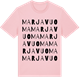 Pink Cotton t-shirt med Marjavuoma ordlek t-shirt