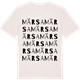 Vintage White t-shirt med Märsa ordlek t-shirt