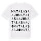 Matalasaajo ordlek t-shirt