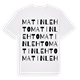 White t-shirt med Matinlehto ordlek t-shirt