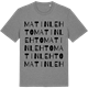 Mid Heather Gray t-shirt med Matinlehto ordlek t-shirt