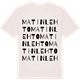 Vintage White t-shirt med Matinlehto ordlek t-shirt