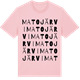 Pink Cotton t-shirt med Matojärvi ordlek t-shirt