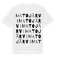 White t-shirt med Matojärvi ordlek t-shirt