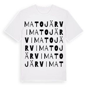 Matojärvi ordlek t-shirt – ekologisk bomull t-shirt från Pinshirt