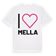 Jag älskar Mella t-shirt stort tryck