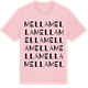 Pink Cotton t-shirt med Mella ordlek t-shirt
