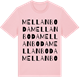 Pink Cotton t-shirt med Mellanboda ordlek t-shirt