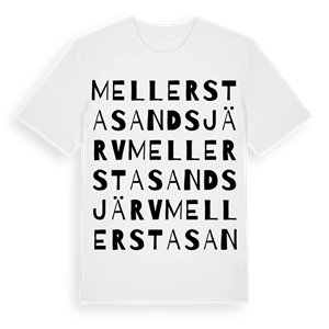 Mellersta Sandsjärv ordlek t-shirt – ekologisk bomull t-shirt från Pinshirt