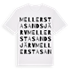 Mellersta Sandsjärv ordlek t-shirt
